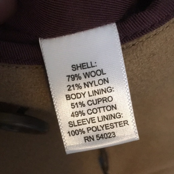 Banana Republic double breasted top coat, mens small, camel color - Picture 7 of 7